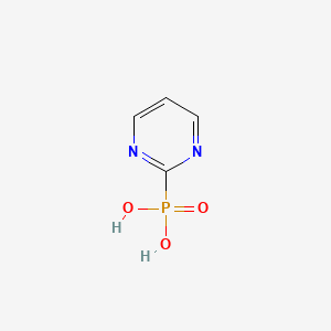 molecular formula C4H5N2O3P B3071731 2-Pyrimidinylphosphonic acid CAS No. 101257-34-5