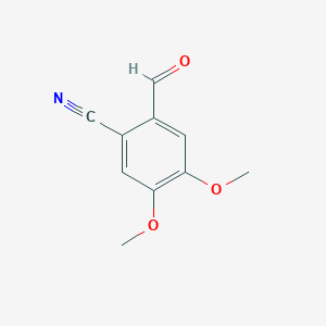 molecular formula C10H9NO3 B3071761 2-Formyl-4,5-dimethoxybenzonitrile CAS No. 1013112-48-5
