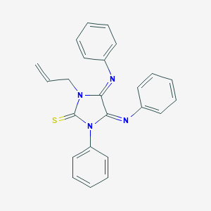 molecular formula C24H20N4S B307177 1-Allyl-3-phenyl-4,5-bis(phenylimino)imidazolidine-2-thione 