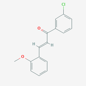 molecular formula C16H13ClO2 B3071779 (2E)-1-(3-Chlorophenyl)-3-(2-methoxyphenyl)prop-2-en-1-one CAS No. 1013591-50-8