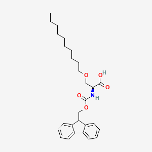 molecular formula C28H37NO5 B3071789 (S)-Fmoc-2-amino-3-decyloxy-propionic acid CAS No. 1013997-63-1