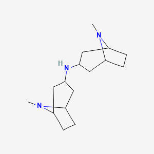molecular formula C16H29N3 B3071811 Bis-(8-methyl-8-aza-bicyclo[3.2.1]oct-3-yl)-amine CAS No. 101433-44-7