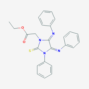 Ethyl [3-phenyl-4,5-bis(phenylimino)-2-thioxoimidazolidin-1-yl]acetate