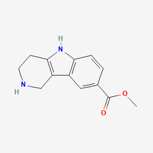 molecular formula C13H14N2O2 B3071882 methyl 2,3,4,5-tetrahydro-1H-pyrido[4,3-b]indole-8-carboxylate CAS No. 1015082-04-8