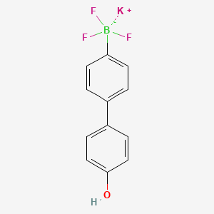 molecular formula C12H9BF3KO B3071887 三氟化（4'-羟基-[1,1'-联苯]-4-基）硼酸钾 CAS No. 1015082-75-3