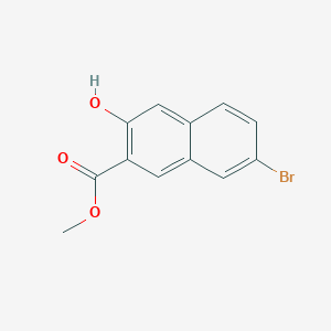 molecular formula C12H9BrO3 B3071893 Methyl 7-bromo-3-hydroxy-2-naphthoate CAS No. 10155-36-9