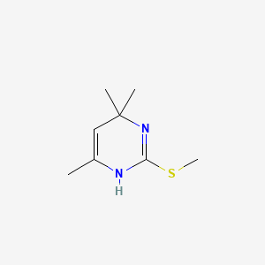 molecular formula C8H14N2S B3071911 4,6,6-Trimethyl-2-(methylsulfanyl)-1,6-dihydropyrimidine CAS No. 101558-55-8