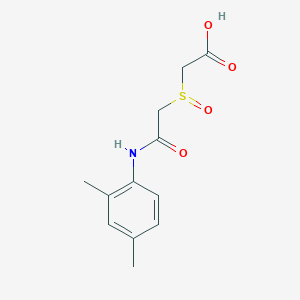molecular formula C12H15NO4S B3071941 [(2,4-Dimethyl-phenylcarbamoyl)-methanesulfinyl]-acetic acid CAS No. 1015844-81-1