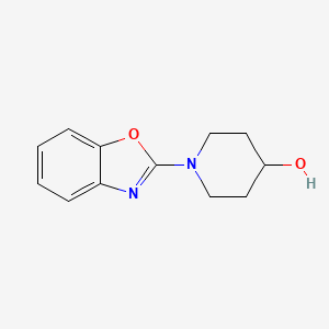 molecular formula C12H14N2O2 B3071978 1-(Benzo[d]oxazol-2-yl)piperidin-4-ol CAS No. 1015946-14-1