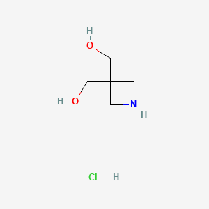 molecular formula C5H12ClNO2 B3071987 Azetidine-3,3-diyldimethanol hydrochloride CAS No. 1016232-92-0