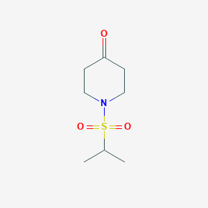 molecular formula C8H15NO3S B3071996 1-(丙烷-2-磺酰基)-哌啶-4-酮 CAS No. 1016263-65-2