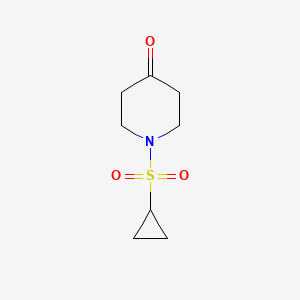 molecular formula C8H13NO3S B3072004 1-环丙基磺酰基-哌啶-4-酮 CAS No. 1016263-66-3