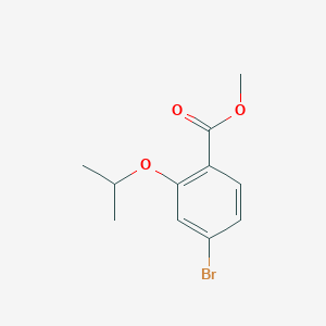 molecular formula C11H13BrO3 B3072006 Methyl 4-bromo-2-isopropoxybenzoate CAS No. 1016313-23-7