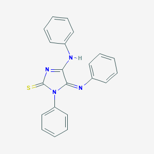 molecular formula C21H16N4S B307201 1-Phenyl-4,5-bis(phenylimino)imidazolidine-2-thione 