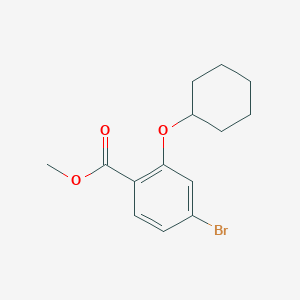 molecular formula C14H17BrO3 B3072010 Methyl 4-bromo-2-cyclohexyloxybenzoate CAS No. 1016313-24-8