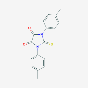 molecular formula C17H14N2O2S B307202 1,3-Bis(4-methylphenyl)-2-thioxoimidazolidine-4,5-dione 