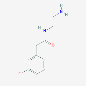 molecular formula C10H13FN2O B3072036 N-(2-氨基乙基)-2-(3-氟苯基)乙酰胺 CAS No. 1016497-15-6