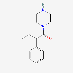 molecular formula C14H20N2O B3072054 2-Phenyl-1-(piperazin-1-YL)butan-1-one CAS No. 1016503-45-9