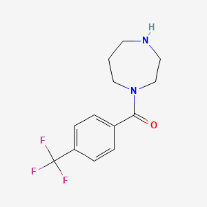 molecular formula C13H15F3N2O B3072060 1-[4-(Trifluoromethyl)benzoyl]-1,4-diazepane CAS No. 1016512-40-5