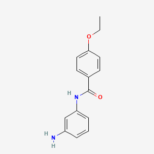 molecular formula C15H16N2O2 B3072076 N-(3-Aminophenyl)-4-ethoxybenzamide CAS No. 1016516-69-0