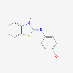 molecular formula C15H14N2OS B307208 N-(4-methoxyphenyl)-3-methyl-1,3-benzothiazol-2-imine 