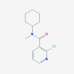 molecular formula C13H17ClN2O B3072080 2-Chloro-N-cyclohexyl-N-methylnicotinamide CAS No. 1016516-93-0
