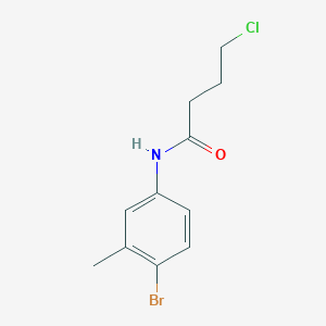 molecular formula C11H13BrClNO B3072086 N-(4-Bromo-3-methylphenyl)-4-chlorobutanamide CAS No. 1016517-56-8
