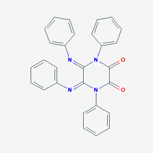 molecular formula C28H20N4O2 B307209 1,4-Diphenyl-5,6-bis(phenylimino)-2,3-piperazinedione 