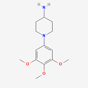 molecular formula C14H22N2O3 B3072091 1-(3,4,5-Trimethoxyphenyl)piperidin-4-amine CAS No. 1016519-43-9
