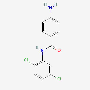 molecular formula C13H10Cl2N2O B3072095 4-Amino-N-(2,5-dichlorophenyl)benzamide CAS No. 1016522-01-2