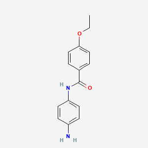 molecular formula C15H16N2O2 B3072098 N-(4-氨基苯基)-4-乙氧基苯甲酰胺 CAS No. 1016524-46-1