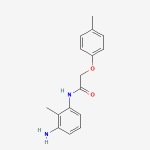 molecular formula C16H18N2O2 B3072108 N-(3-Amino-2-methylphenyl)-2-(4-methylphenoxy)-acetamide CAS No. 1016529-45-5