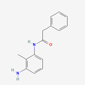 molecular formula C15H16N2O B3072111 N-(3-氨基-2-甲基苯基)-2-苯基乙酰胺 CAS No. 1016531-17-1
