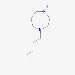 molecular formula C10H22N2 B3072118 1-Pentyl-1,4-diazepane CAS No. 1016533-86-0
