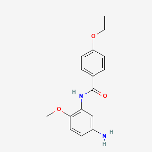 molecular formula C16H18N2O3 B3072132 N-(5-Amino-2-methoxyphenyl)-4-ethoxybenzamide CAS No. 1016534-44-3