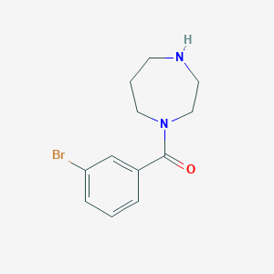 molecular formula C12H15BrN2O B3072140 1-(3-溴苯甲酰)-1,4-二氮杂环戊烷 CAS No. 1016536-13-2