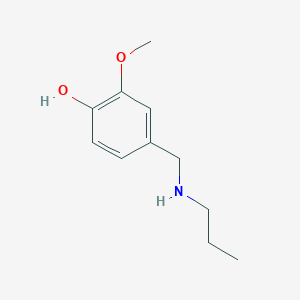 molecular formula C11H17NO2 B3072149 2-Methoxy-4-[(propylamino)methyl]phenol CAS No. 1016670-95-3