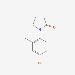 molecular formula C11H12BrNO B3072164 1-(4-溴-2-甲基苯基)吡咯烷-2-酮 CAS No. 1016673-59-8