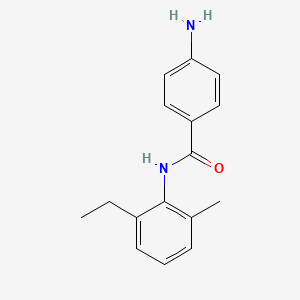 molecular formula C16H18N2O B3072171 4-Amino-N-(2-ethyl-6-methylphenyl)benzamide CAS No. 1016673-76-9