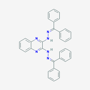 molecular formula C34H26N6 B307218 2-N,3-N-bis(benzhydrylideneamino)quinoxaline-2,3-diamine 