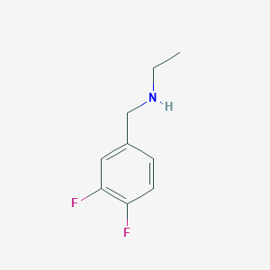 molecular formula C9H11F2N B3072181 [(3,4-Difluorophenyl)methyl](ethyl)amine CAS No. 1016674-24-0