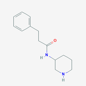 molecular formula C14H20N2O B3072190 3-Phenyl-N-(piperidin-3-yl)propanamide CAS No. 1016675-75-4
