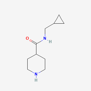 molecular formula C10H18N2O B3072195 N-(Cyclopropylmethyl)piperidine-4-carboxamide CAS No. 1016677-42-1