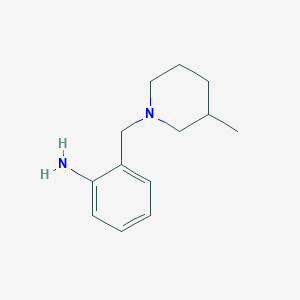 molecular formula C13H20N2 B3072202 2-[(3-Methylpiperidin-1-YL)methyl]aniline CAS No. 1016679-71-2