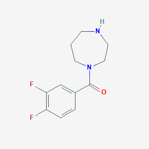 molecular formula C12H14F2N2O B3072207 1-(3,4-Difluorobenzoyl)-1,4-diazepane CAS No. 1016683-49-0