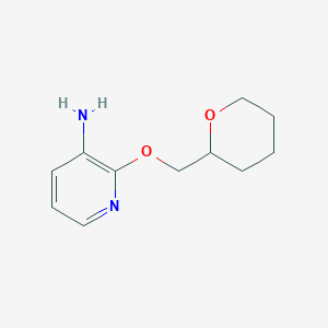 molecular formula C11H16N2O2 B3072211 2-(四氢-2H-吡喃-2-基甲氧基)吡啶-3-胺 CAS No. 1016684-05-1