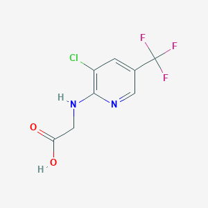 molecular formula C8H6ClF3N2O2 B3072215 {[3-氯-5-(三氟甲基)吡啶-2-基]氨基}乙酸 CAS No. 1016690-98-4