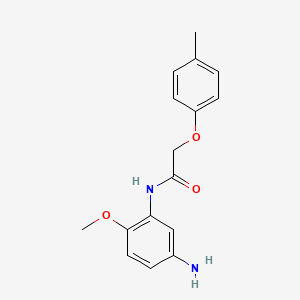 molecular formula C16H18N2O3 B3072234 N-(5-Amino-2-methoxyphenyl)-2-(4-methylphenoxy)-acetamide CAS No. 1016696-96-0