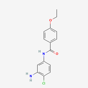 molecular formula C15H15ClN2O2 B3072265 N-(3-Amino-4-chlorophenyl)-4-ethoxybenzamide CAS No. 1016702-74-1
