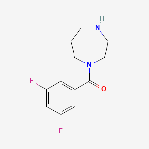 molecular formula C12H14F2N2O B3072279 1-(3,5-Difluorobenzoyl)-1,4-diazepane CAS No. 1016704-74-7